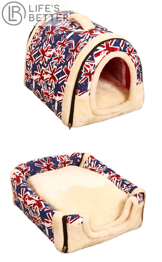 Portable and easy-to-store dog bed