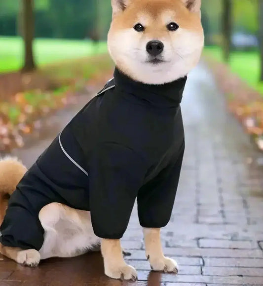 Large Dog Waterproof Jacket Raincoat.
