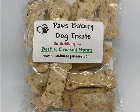 Paws Bakery Beef & Broccoli Bones Natural Dog Treats