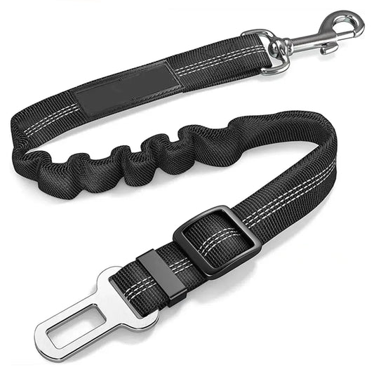 Adjustable Dog Car Seat Belt Harness with Cushioning Elasticity
