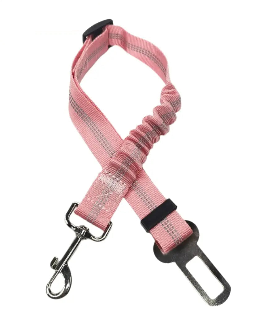 Adjustable Dog Car Seat Belt Harness with Cushioning Elasticity
