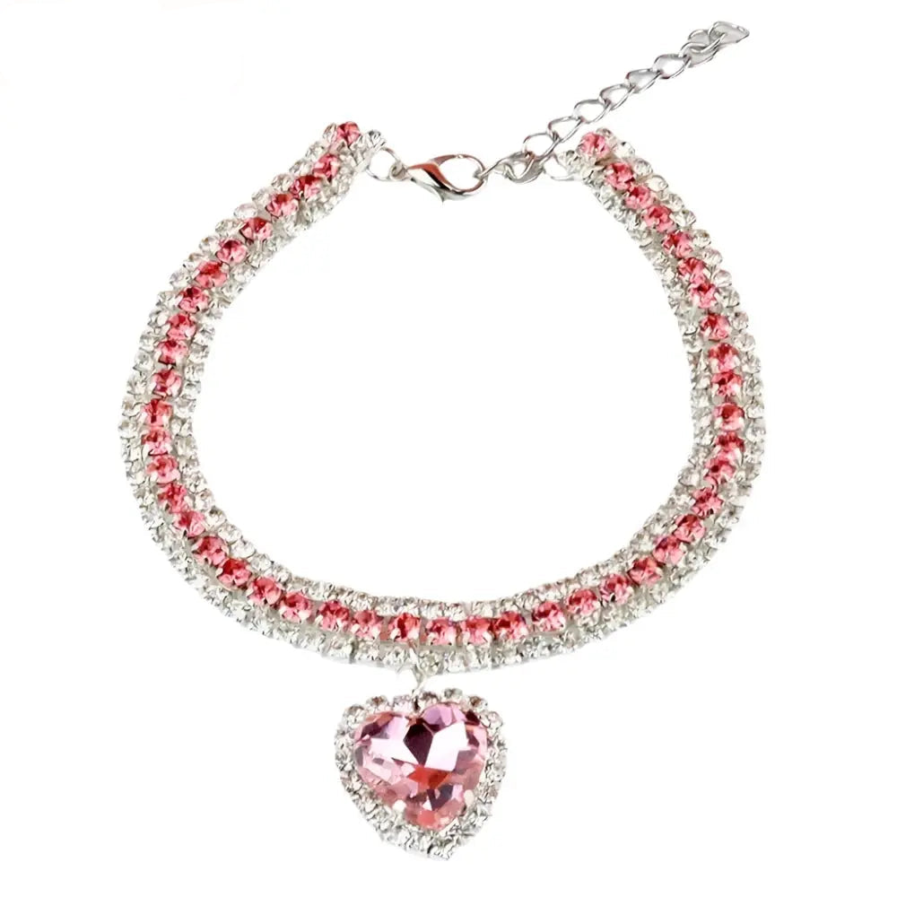 Sparkle and Shine: Cat Rhinestone Diamante Collar Necklaces.