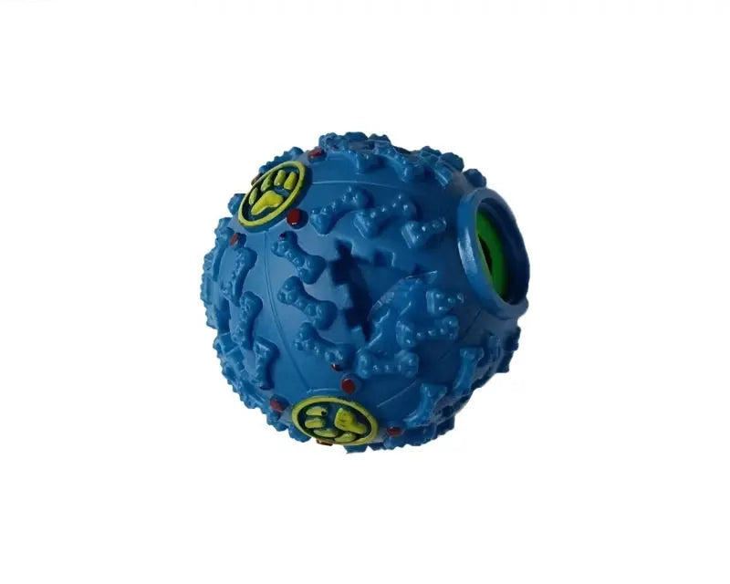 Dog Chew Ball Sound-Emitting Toy and Feeder.