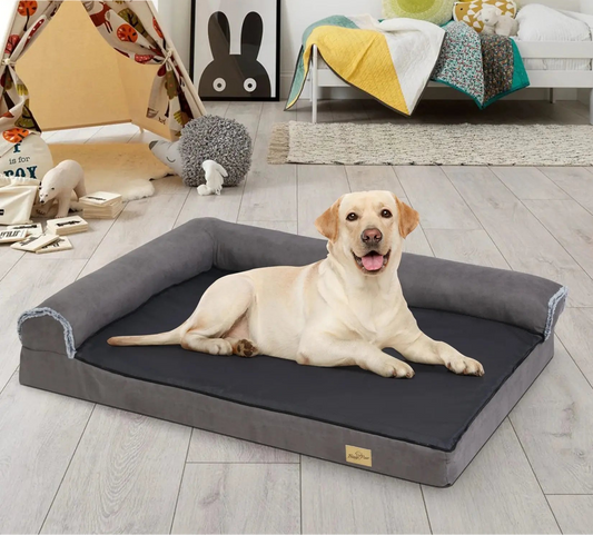 Extra Large Orthopedic Bolster Dog Bed with Memory Foam Life’s Better Ltd