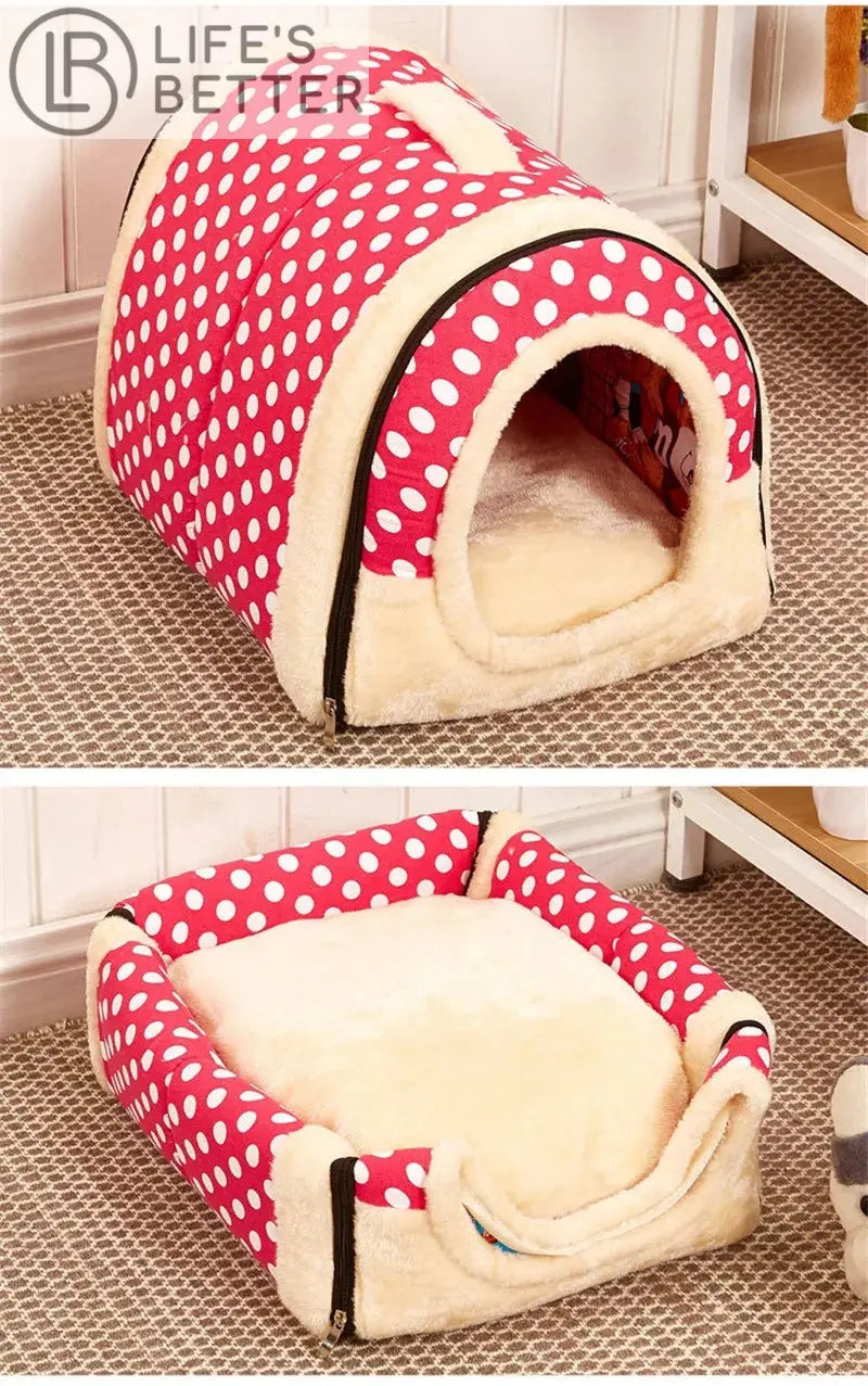 Foldable Cat - Dog House Bed