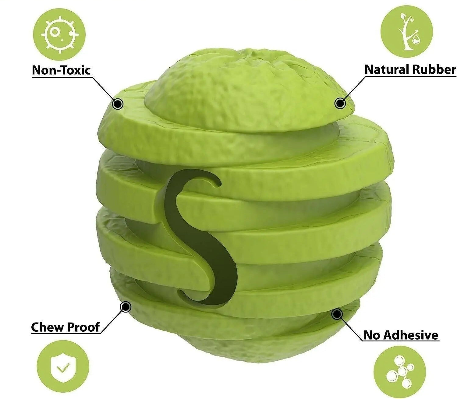 Indestructible Dog Chew Toy and Treat Dispenser.