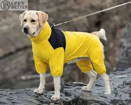 Large Dog Waterproof Jacket Raincoat.
