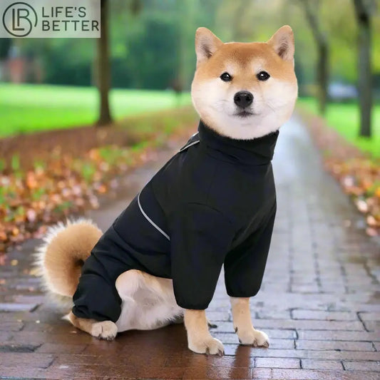 Large Dog Waterproof Jacket Raincoat.