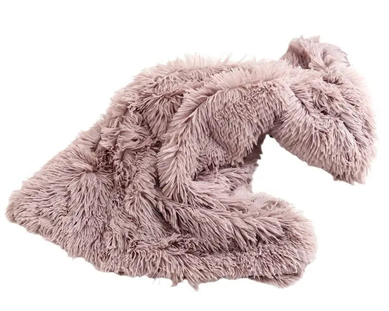 Luxury Fluffy Soft Pet Dog Bed Blanket.