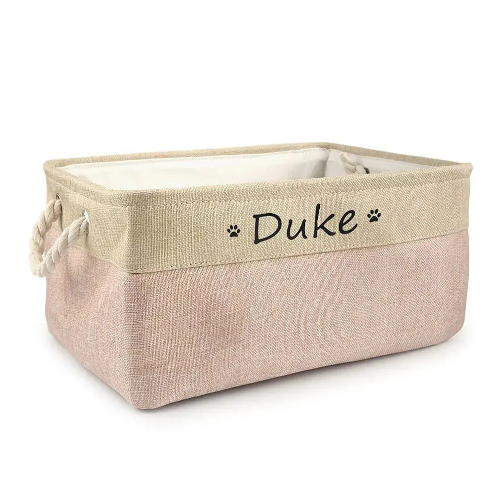 Personalised Cat / Dog  Storage Toy Basket Life’s Better Ltd
