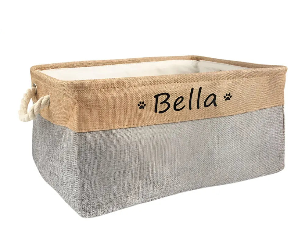 Personalised Cat / Dog  Storage Toy Basket Life’s Better Ltd