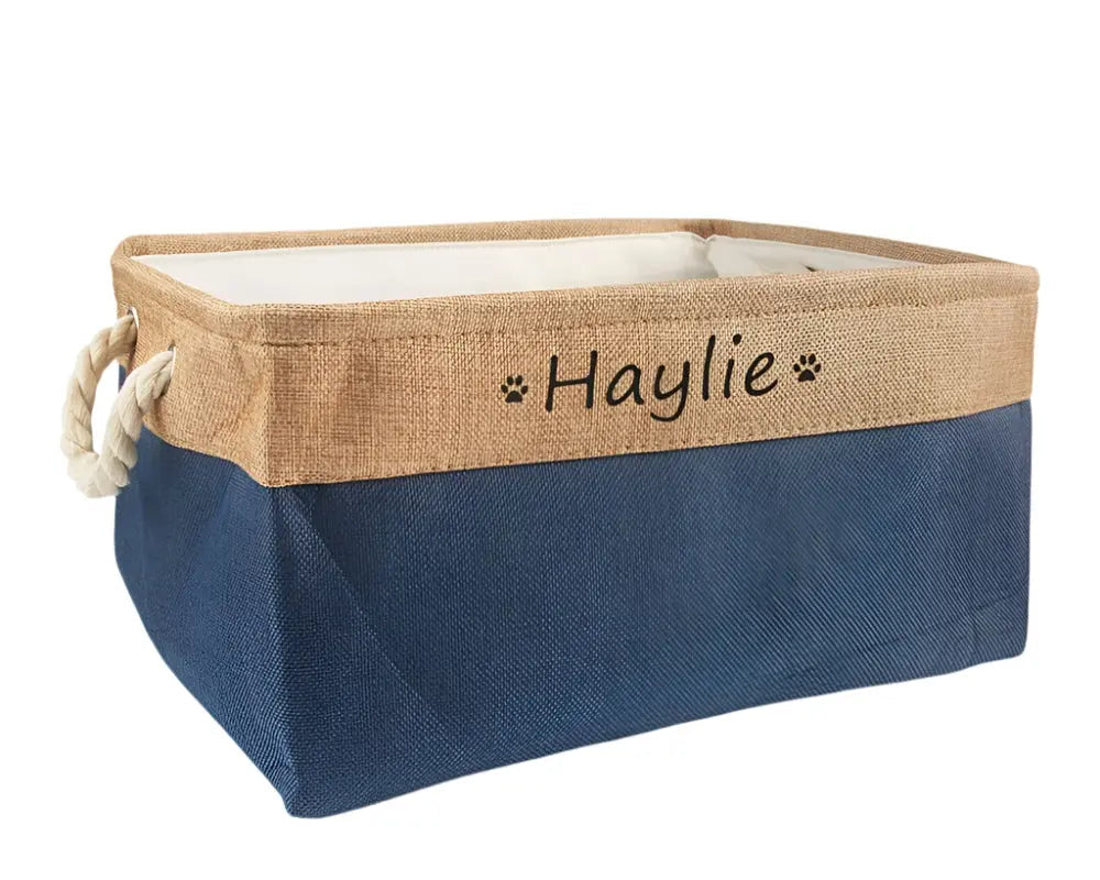 Personalised Cat / Dog  Storage Toy Basket Life’s Better Ltd