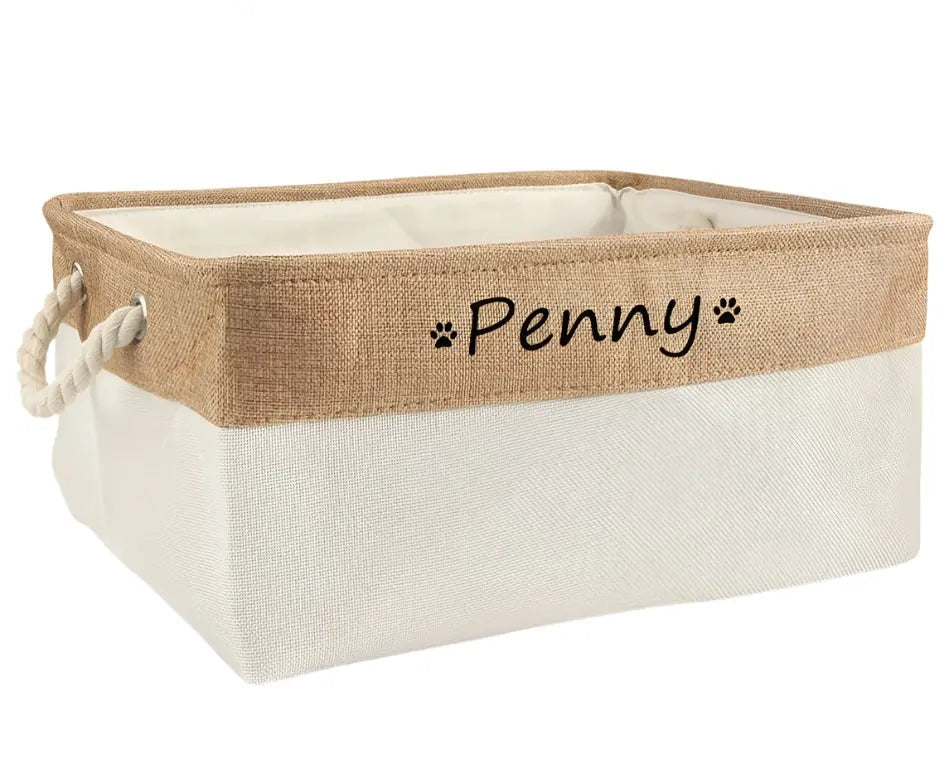 Personalised Cat / Dog  Storage Toy Basket Life’s Better Ltd