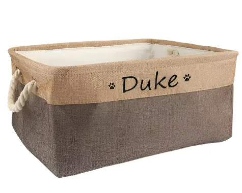 Personalised Cat / Dog  Storage Toy Basket Life’s Better Ltd