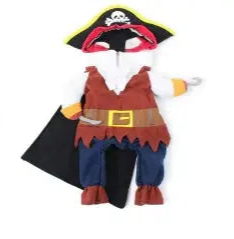 Pirate Costume For Small Medium Dogs Cats.