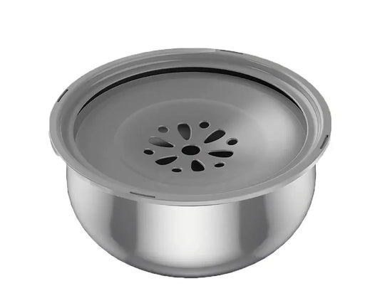 Stainless Steel Floating Lid Water Bowl for Dogs