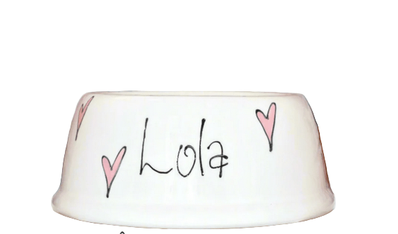 Beautiful Personalised Hand-Painted Ceramic Pet Bowls