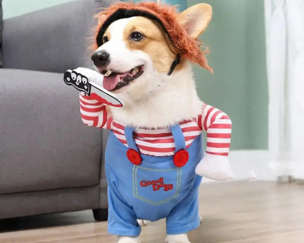 Spooky Deadly Doll Outfit -  Chucky Costume.