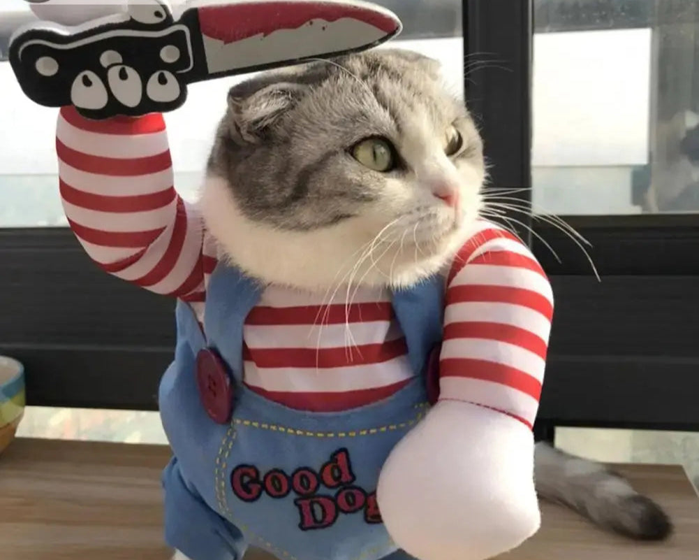 Spooky Deadly Doll Outfit -  Chucky Costume.