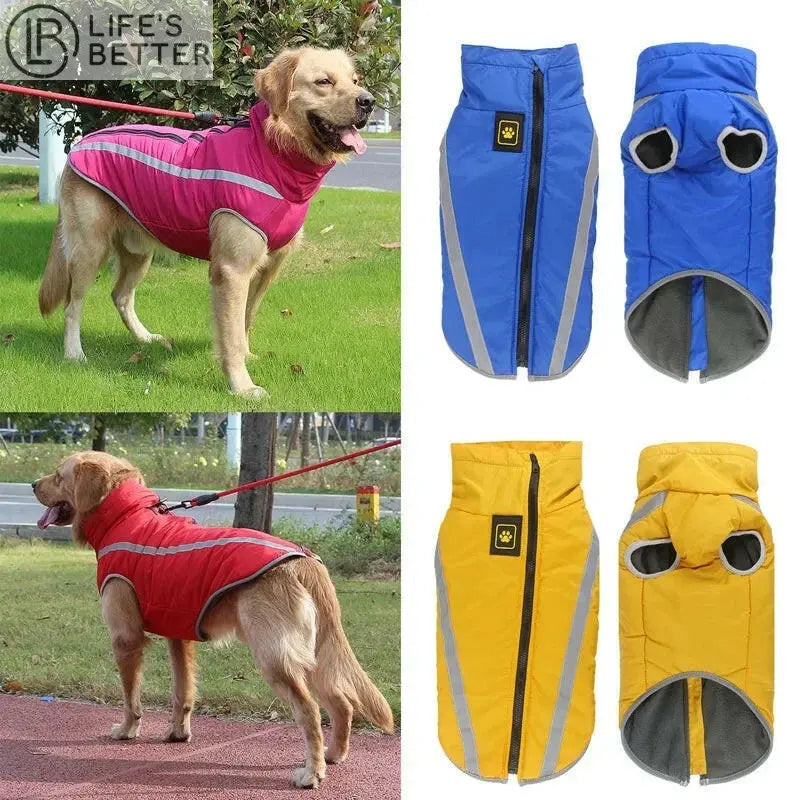 Big Dog Waterproof Reflective Dog Jacket.