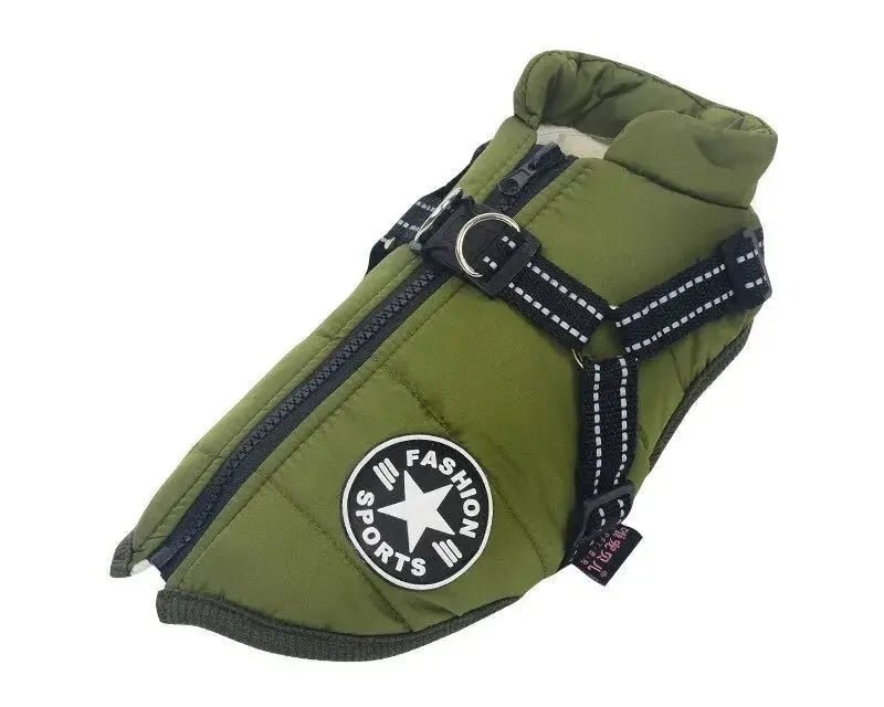 Waterproof Dog Coat & Harness.