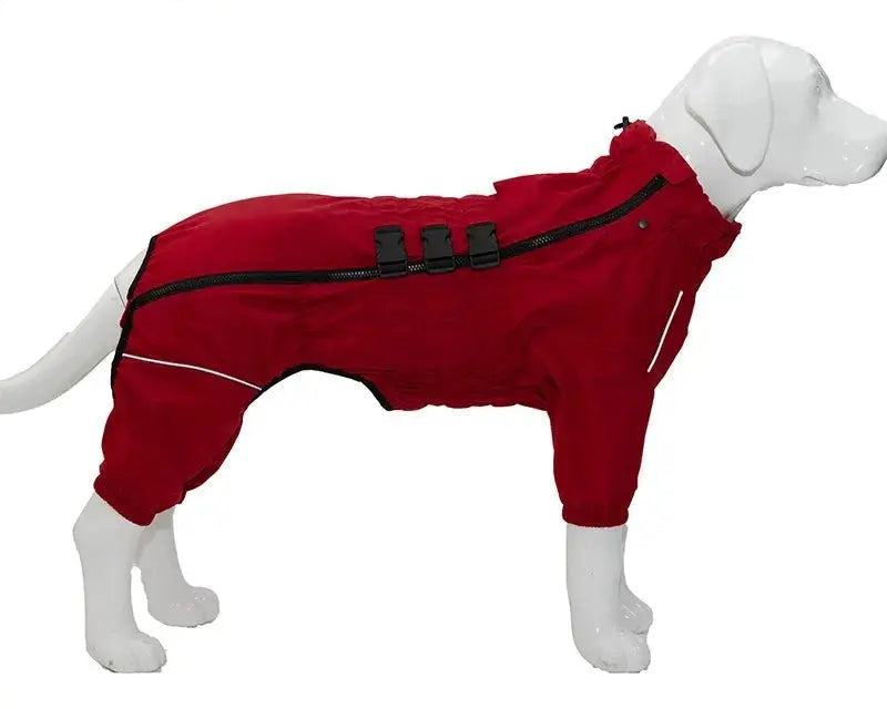 Waterproof Dog Raincoat - 4-Legged Rain Suit.