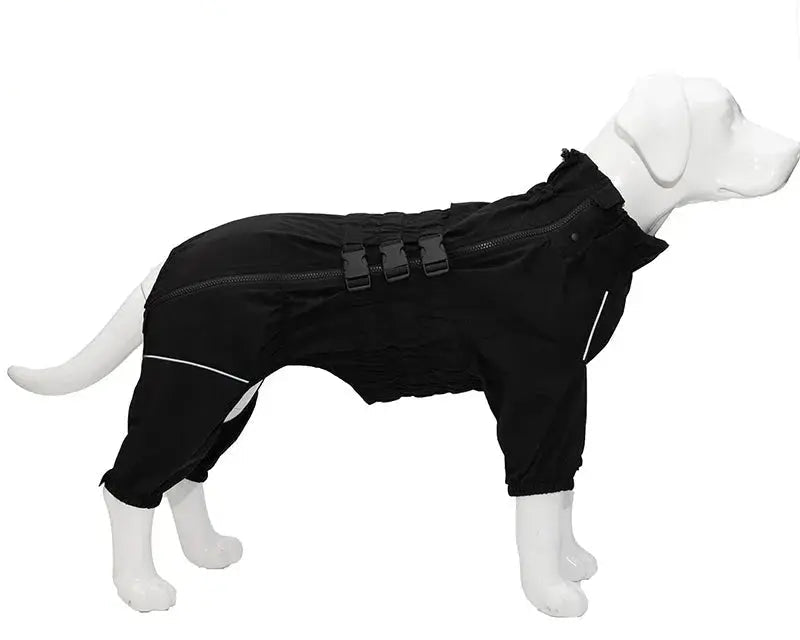 Waterproof Dog Raincoat - 4-Legged Rain Suit.