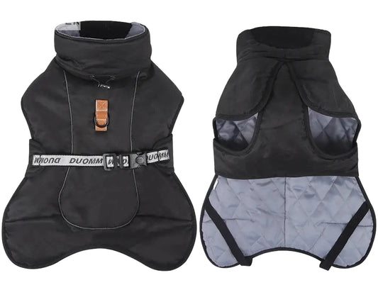 Stylish with Our Windproof Winter Dog Coat.
