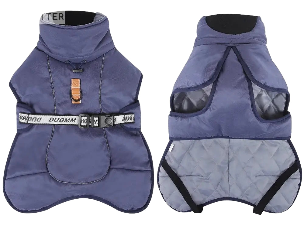 Stylish with Our Windproof Winter Dog Coat.