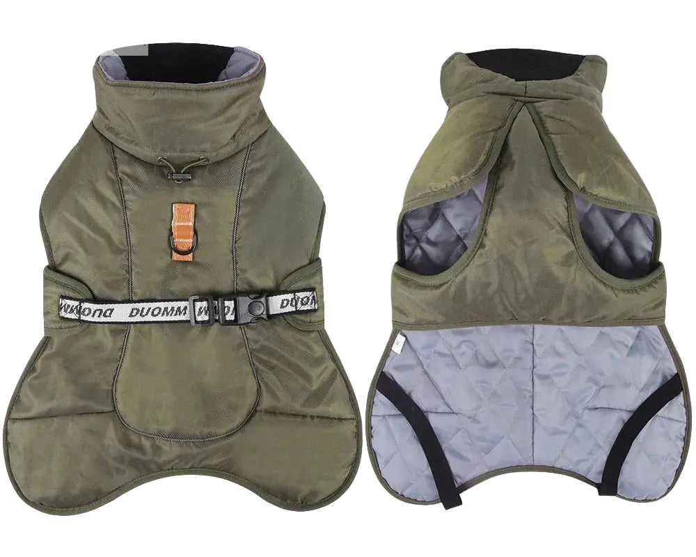 Stylish with Our Windproof Winter Dog Coat.